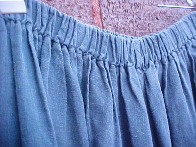 linen skirt waistband